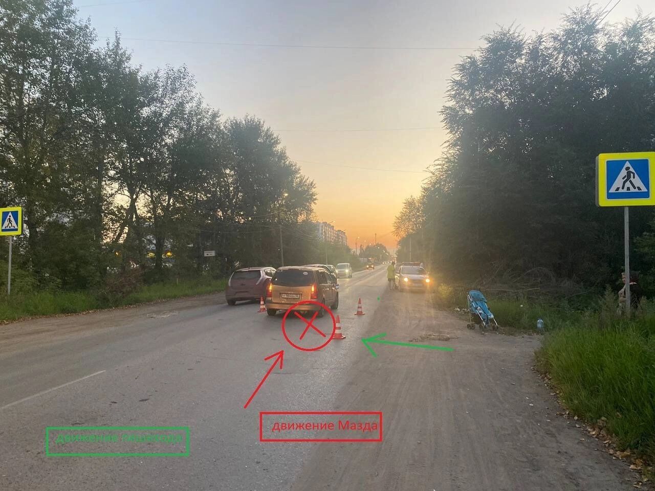 Фото с места ДТП