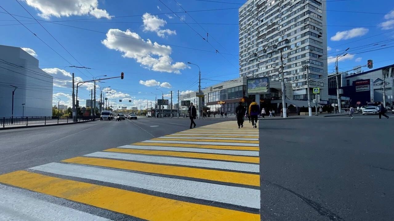 Диагональный пешеходный переход стал необычным решением для Волгограда