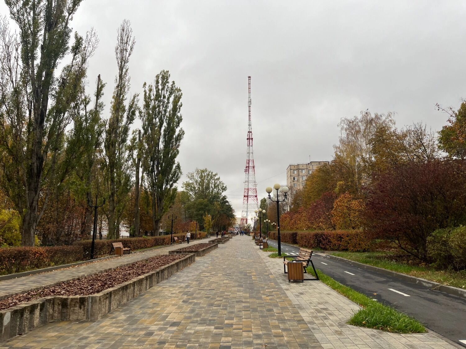 Велодорожка на бульваре Первого салюта