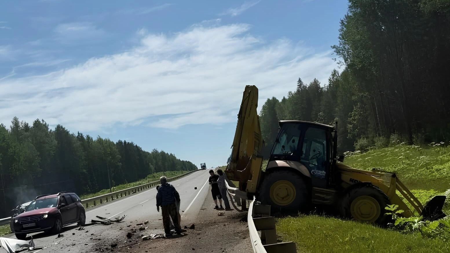 В Прикамье пассажир пьяного водителя погиб в ДТП с погрузчиком