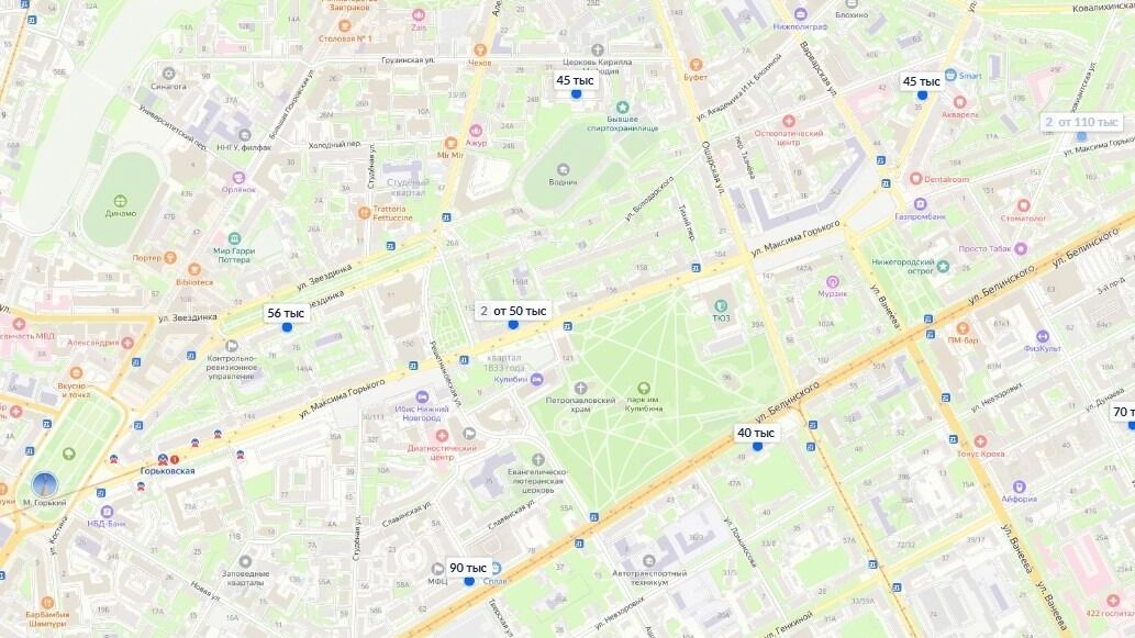 Сколько стоит снять жилье рядом с&nbsp;ННГАСУ