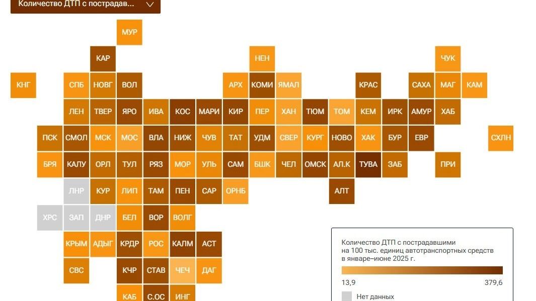 Безопасность на дорогах в Челябинской области оказалась ниже средней по стране