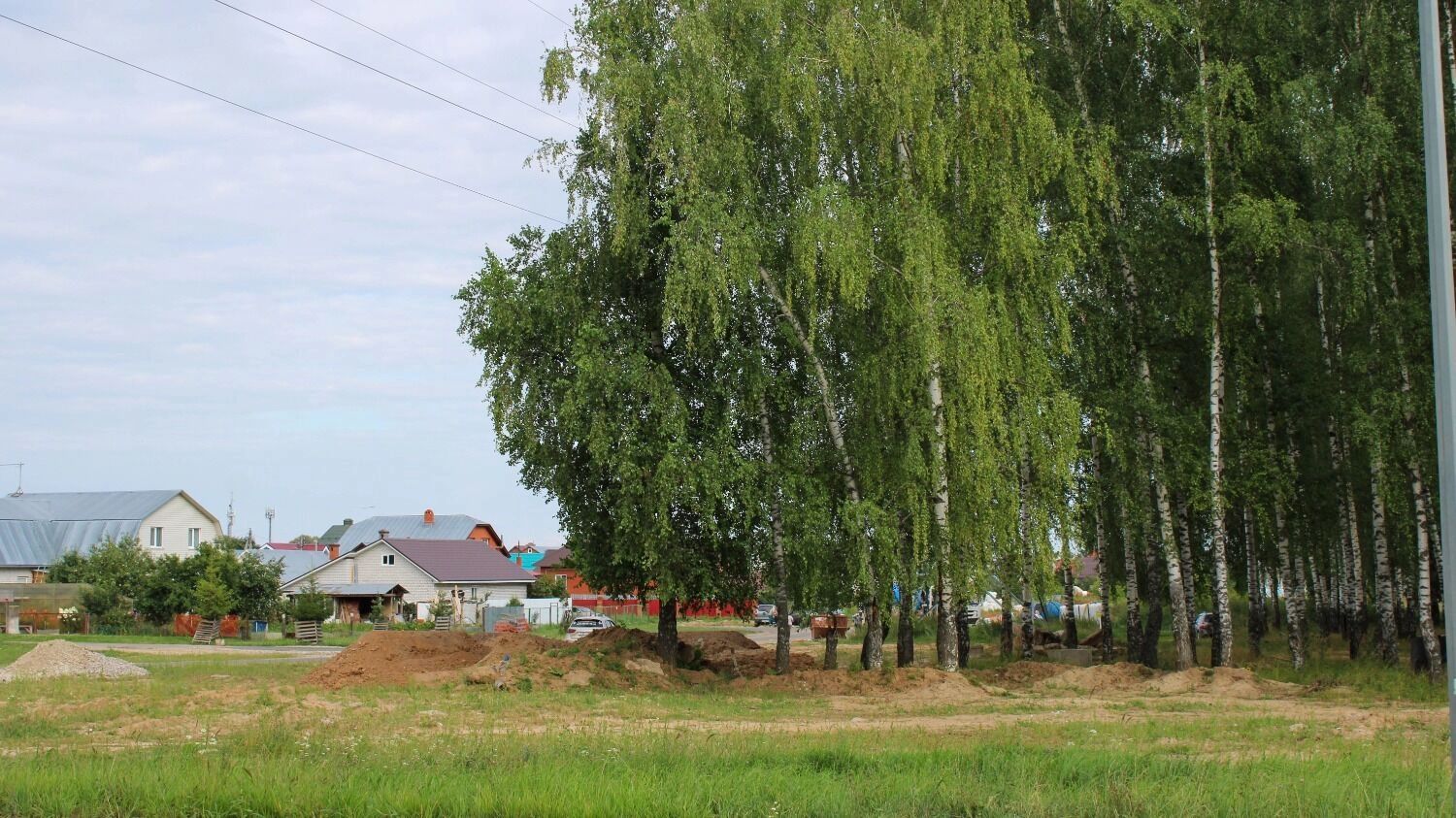 Местность в районе стыка будущего дублера Оренбургского тракта и дороги у Мирного