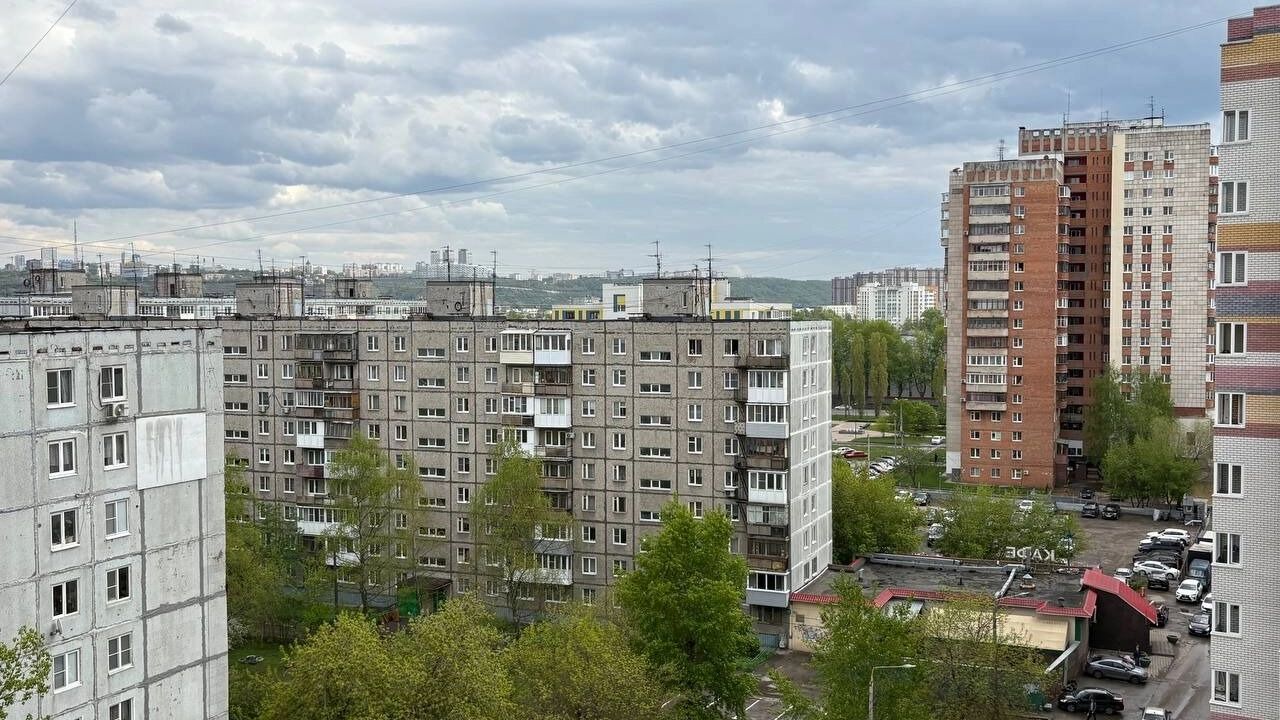 Панельные дома на Московском шоссе в Нижнем Новгороде
