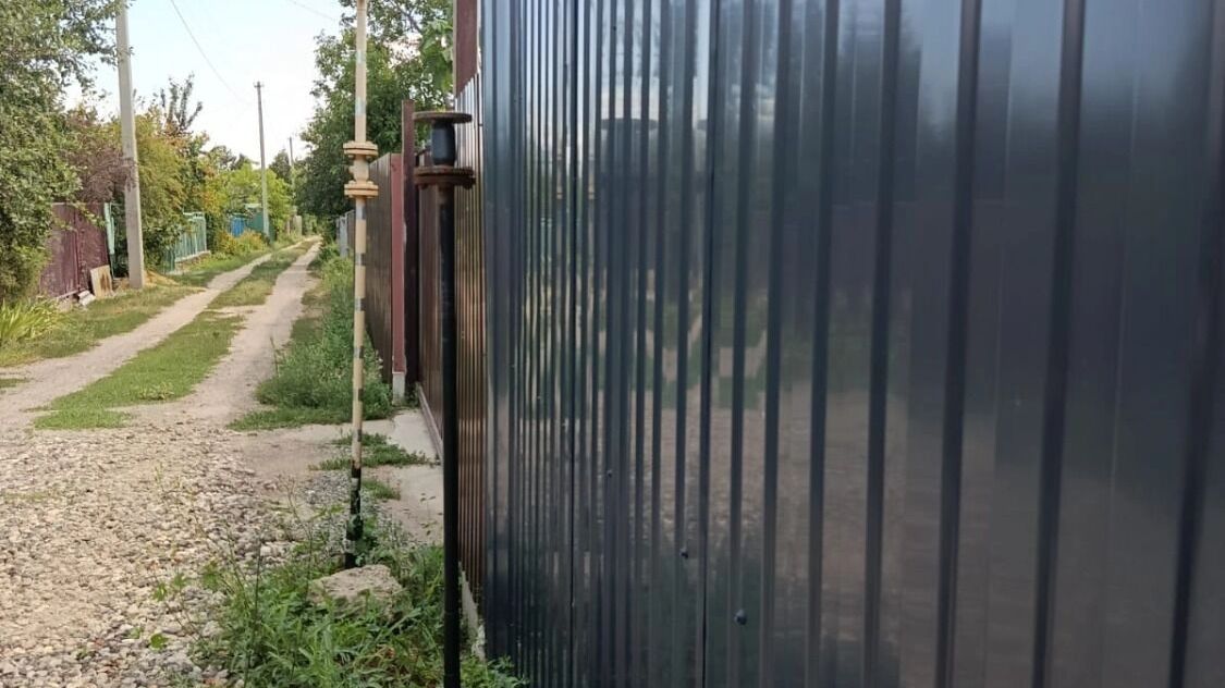 газовая труба в СНТ Монтажник
