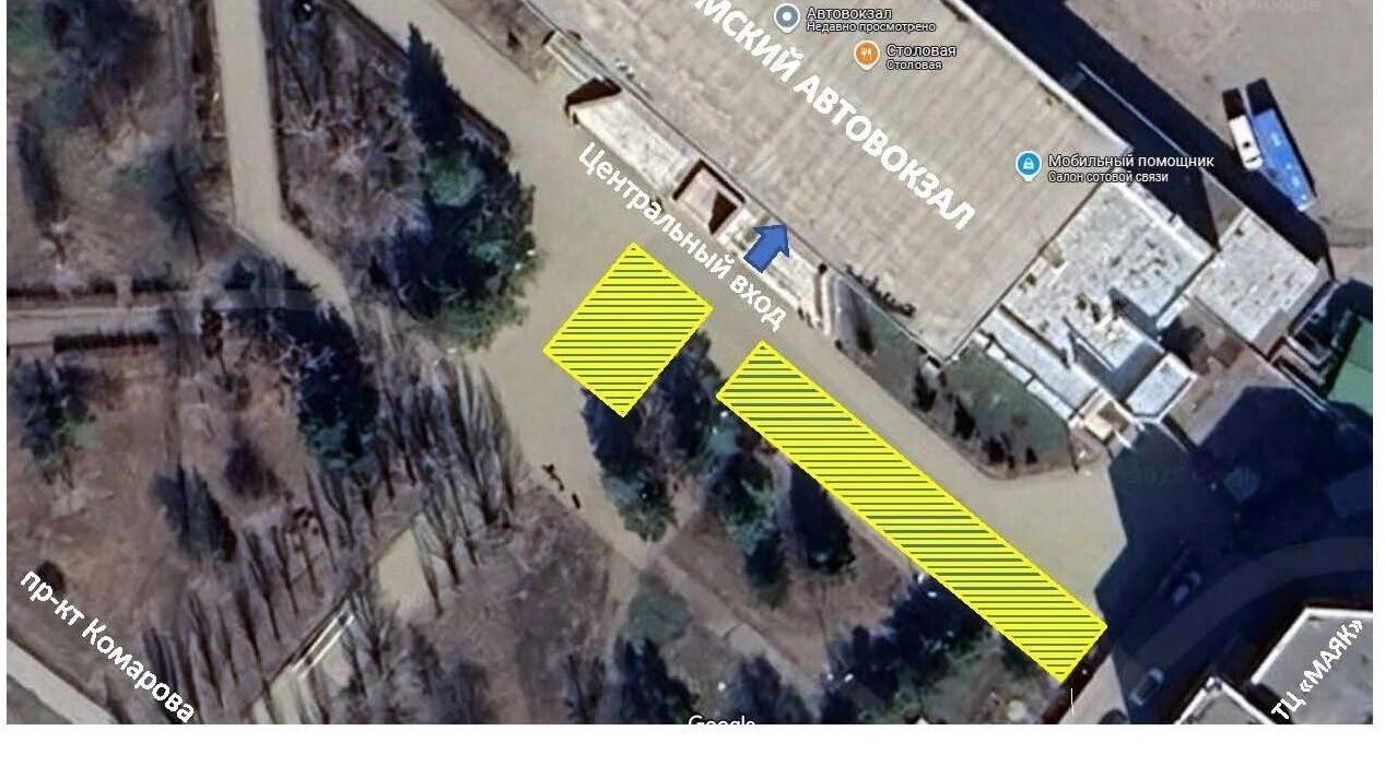 Место, которое будет сдаваться в аренду на проспекте Комарова, 2