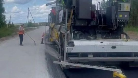 В Удмуртии асфальтируют объездную дорогу села Вавож