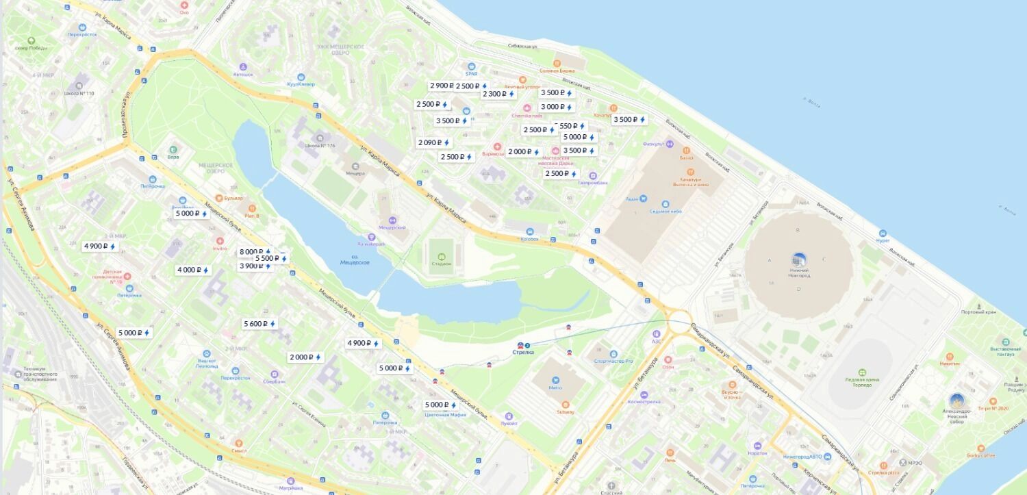 Сколько стоит снять квартиру в Нижнем Новгороде