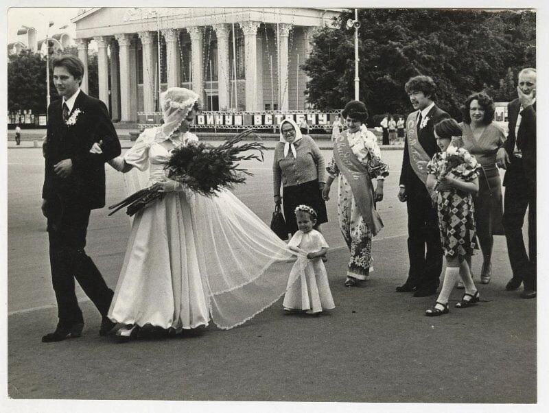 На площади Революции, 1980-е годы