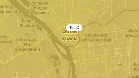 Погода согласно сервису Ventusky в 23:00
