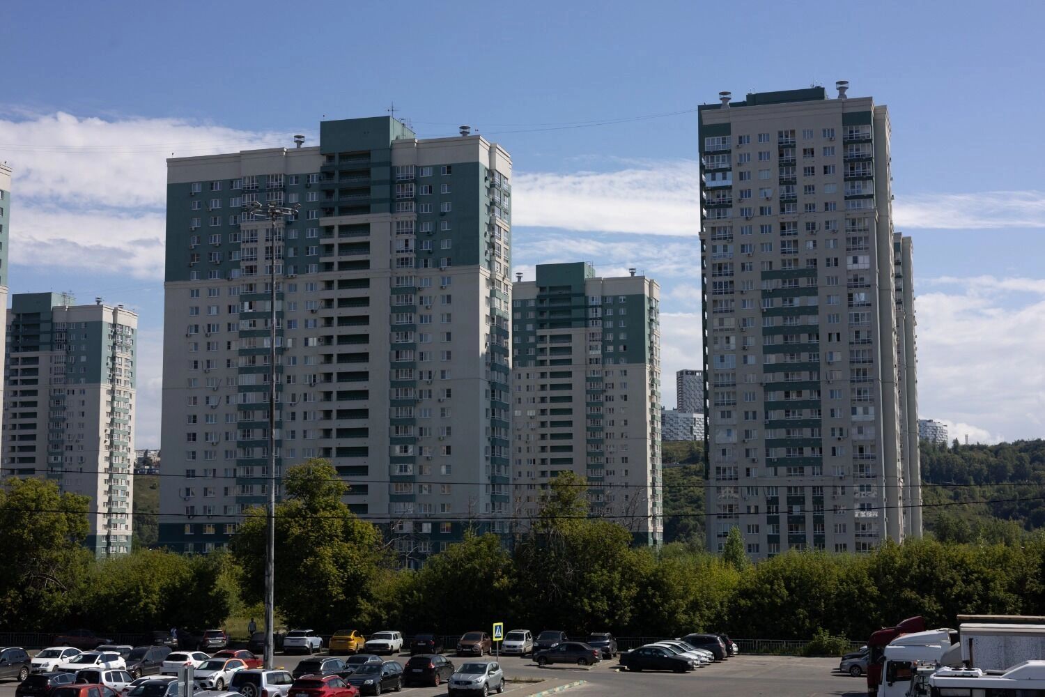 В ЖК «Аквамарин» есть дома высотой 25 этажей