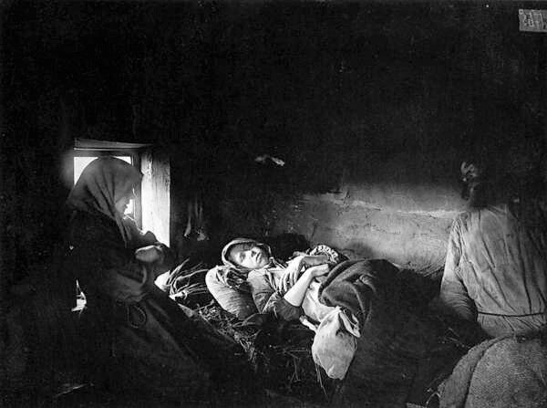 Больные тифом в Княгинине