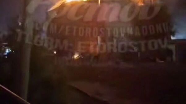 Пожар на станции в Каменоломнях