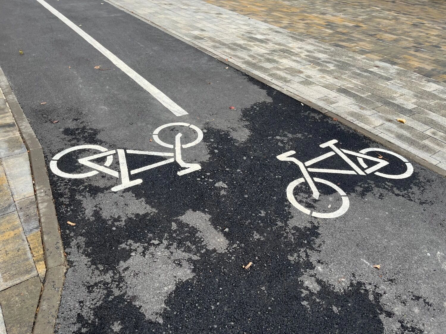 Велодорожка на бульваре Первого салюта