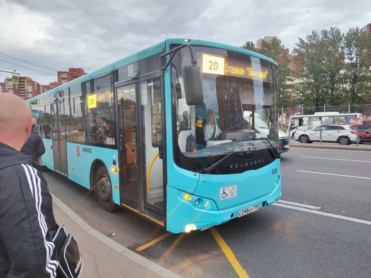 Автобусы в Питере покрашены в один цвет