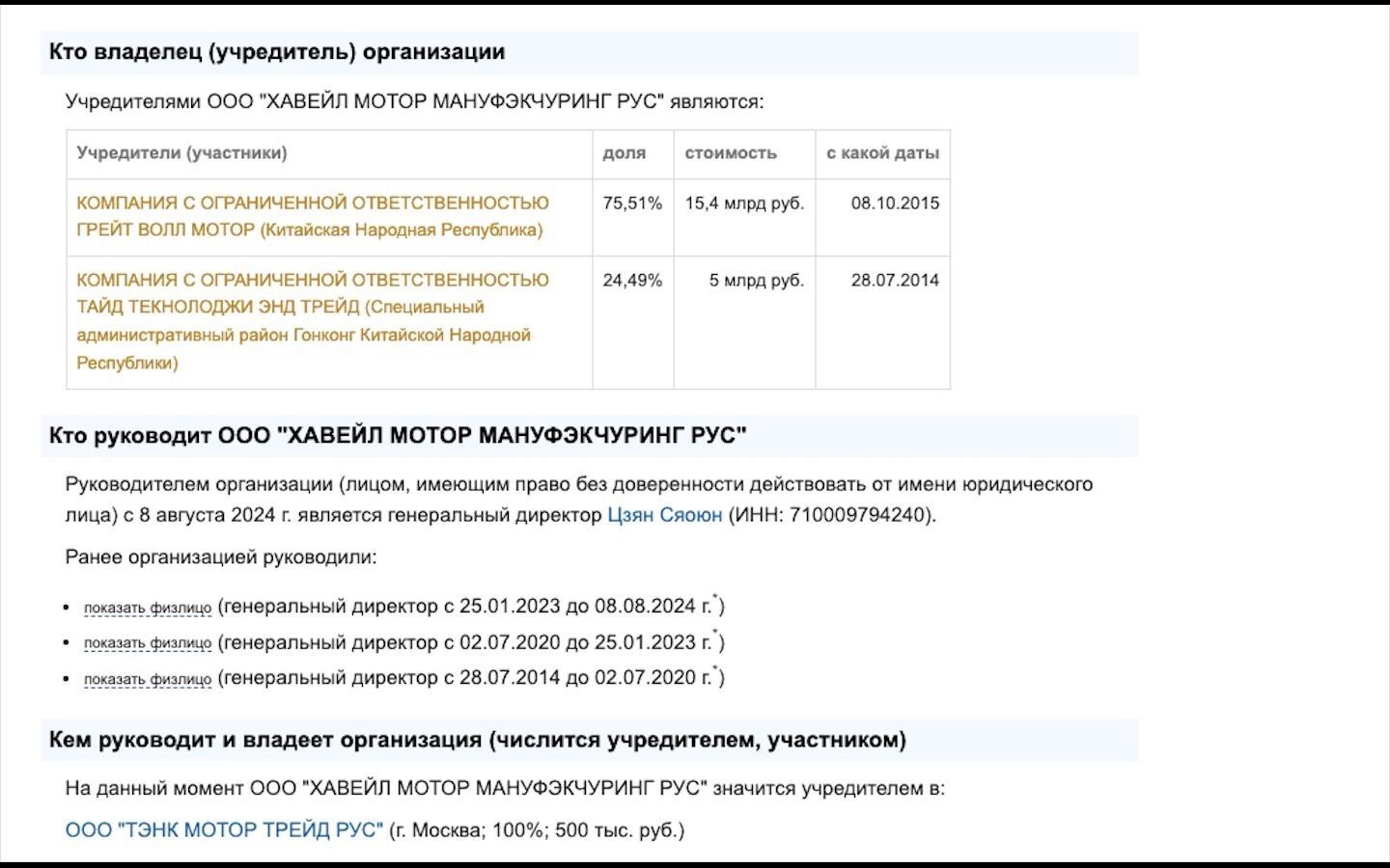 «Хавэйл» под Тулой действительно принадлежит китайцам, они же финансируют проект