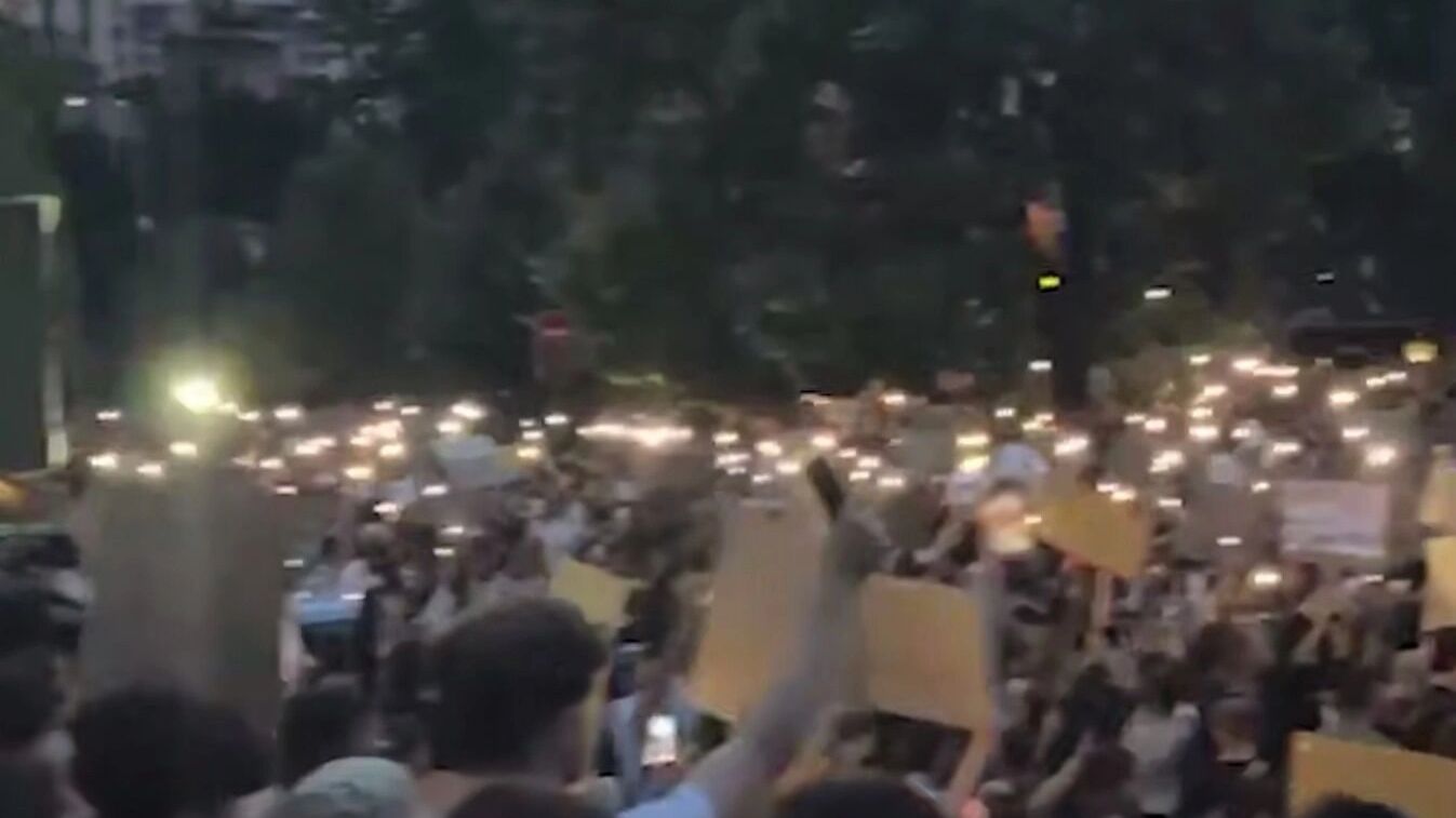 Обстановка на акции протеста в Киеве 22 июля