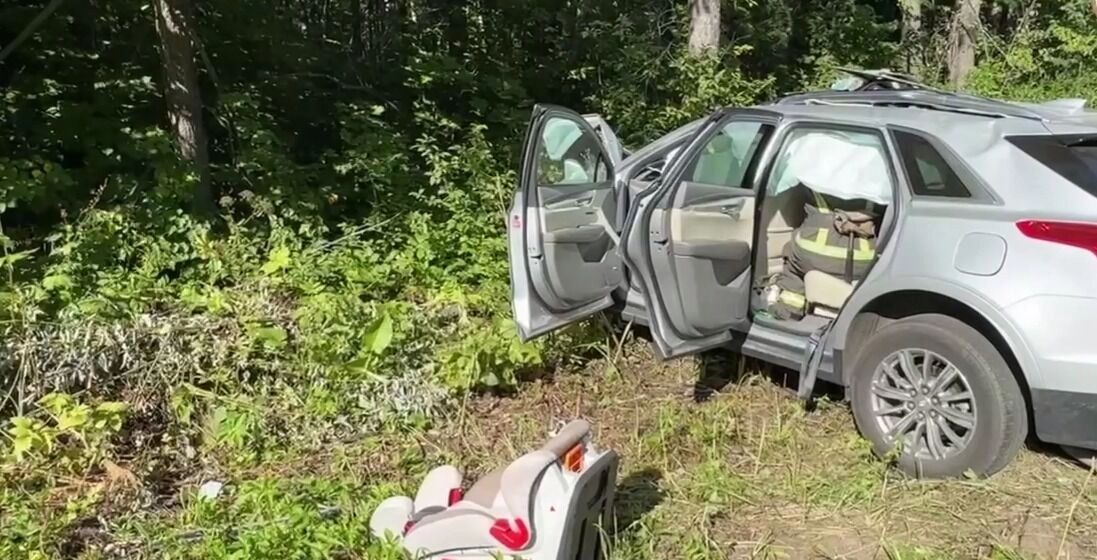 Под Чернушкой в ДТП Cadillac и лесовоза погибла женщина и пострадали дети