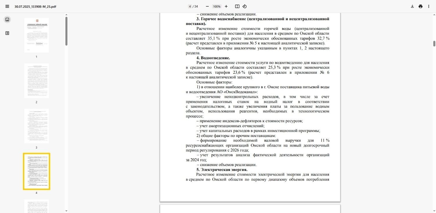 Письмо и.о. губернатора руководителю ФАС