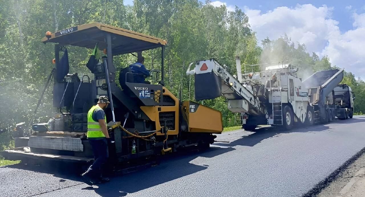 Работы на трассе М-5 продолжаются
