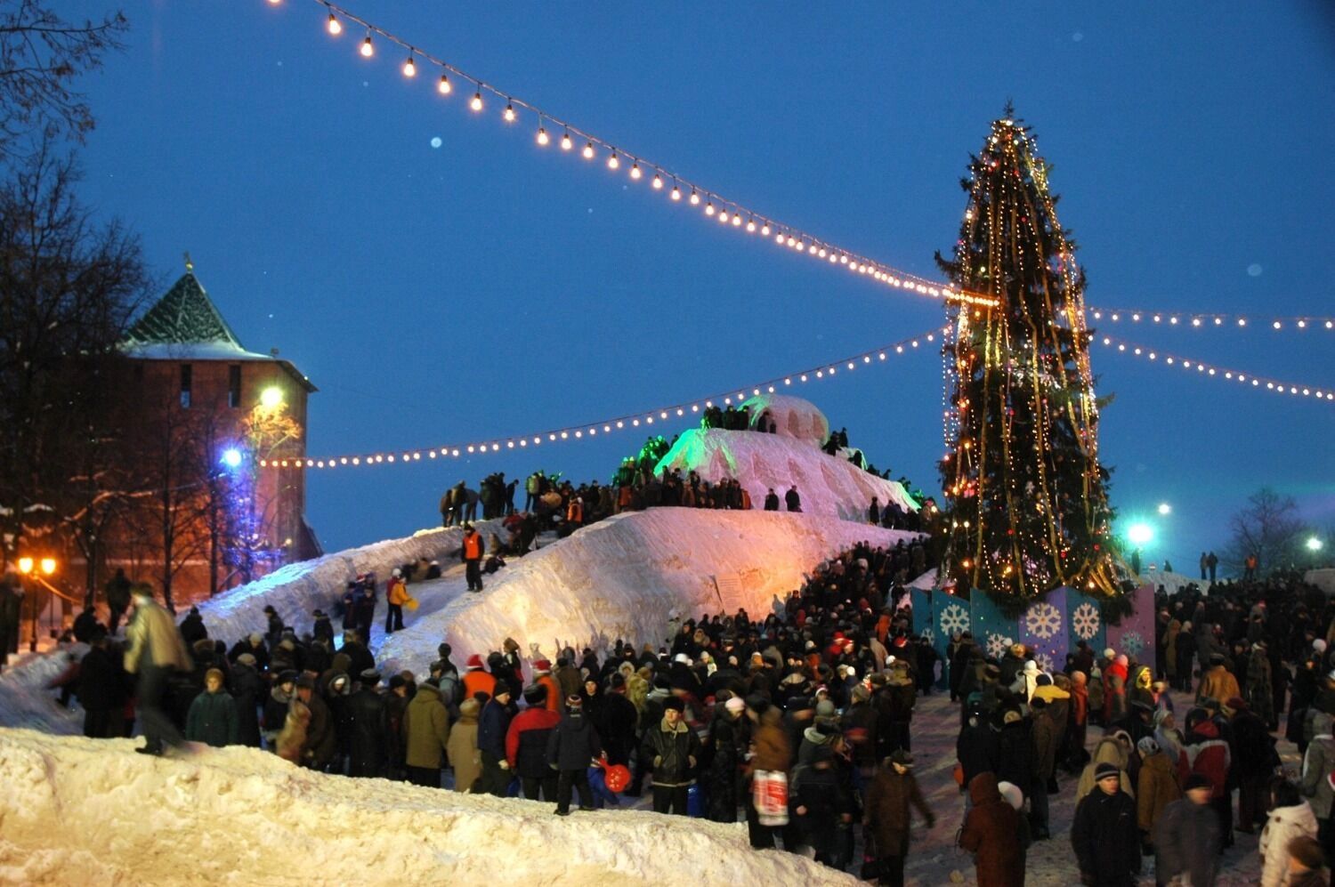 Горка у нижегородского кремля