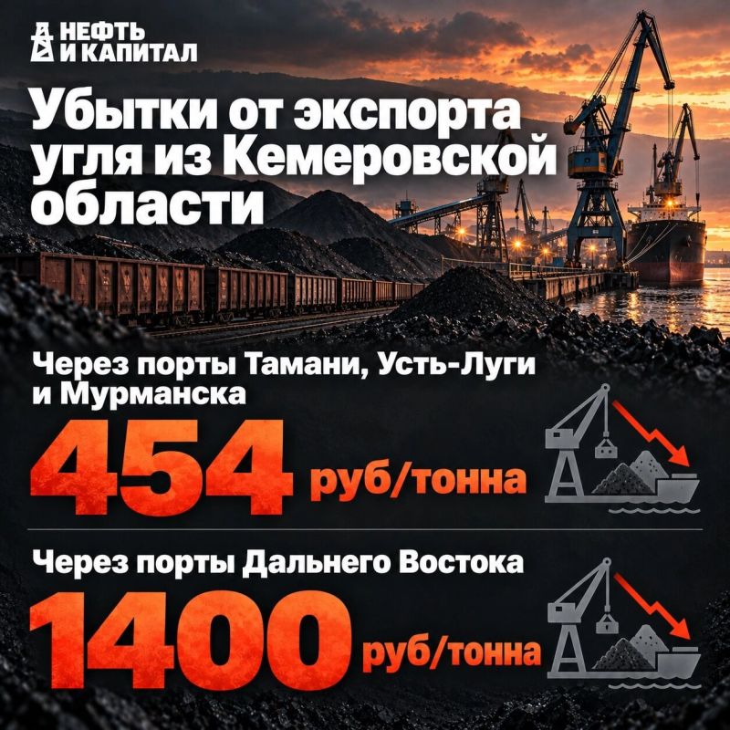 Убытки от&nbsp;экспорта угля из&nbsp;Кемеровской области