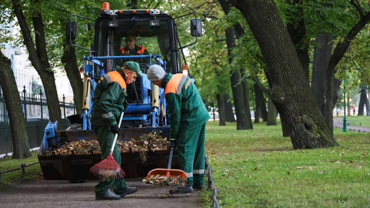 В Петербурге с началом октября началась масштабная уборка
