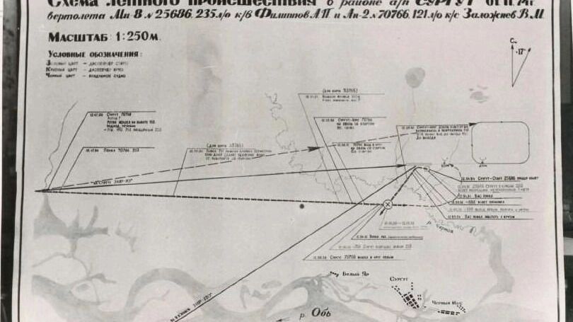 Место падения обломков