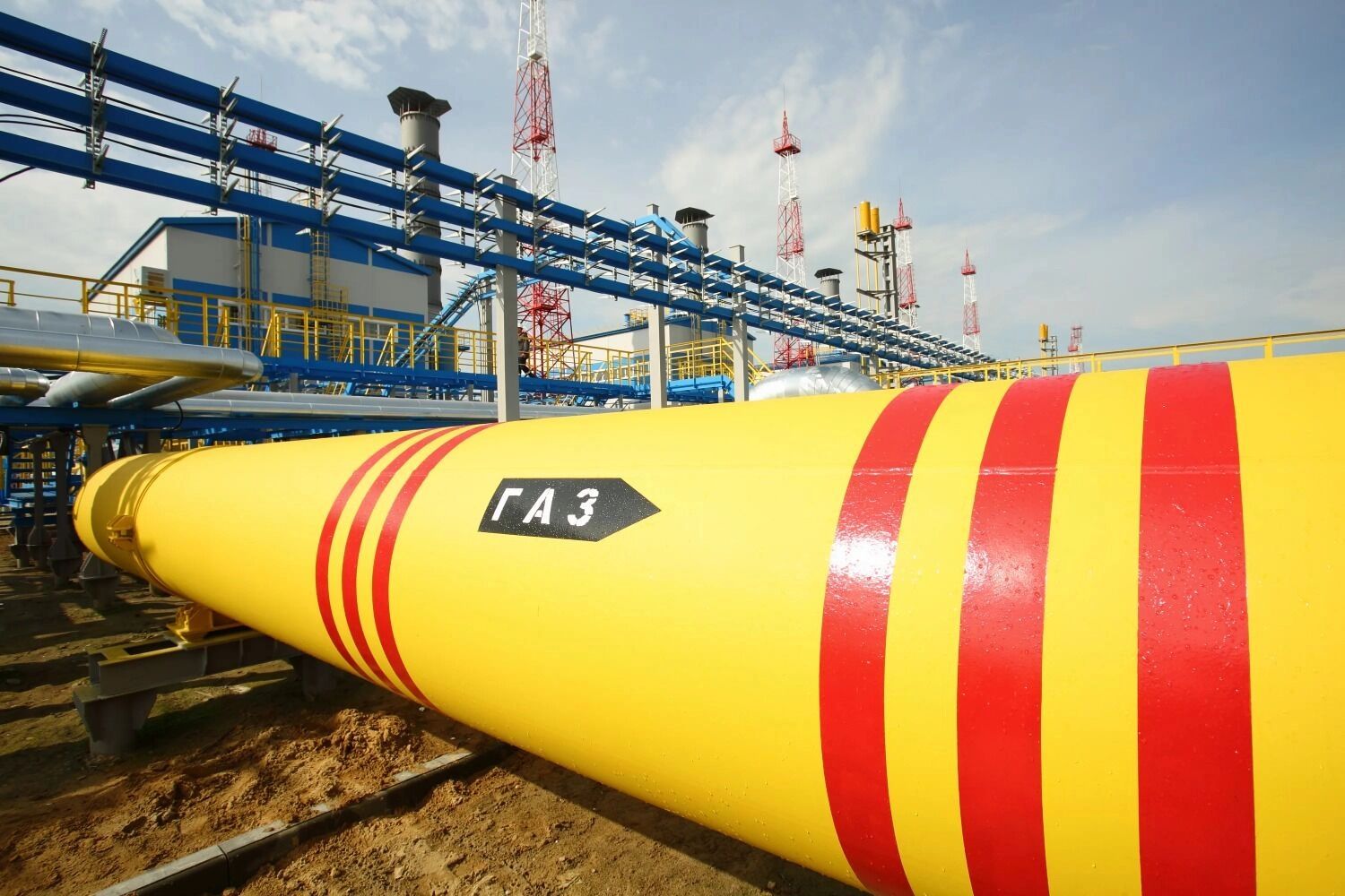Газовая труба с&nbsp;Чаяндинского месторождения