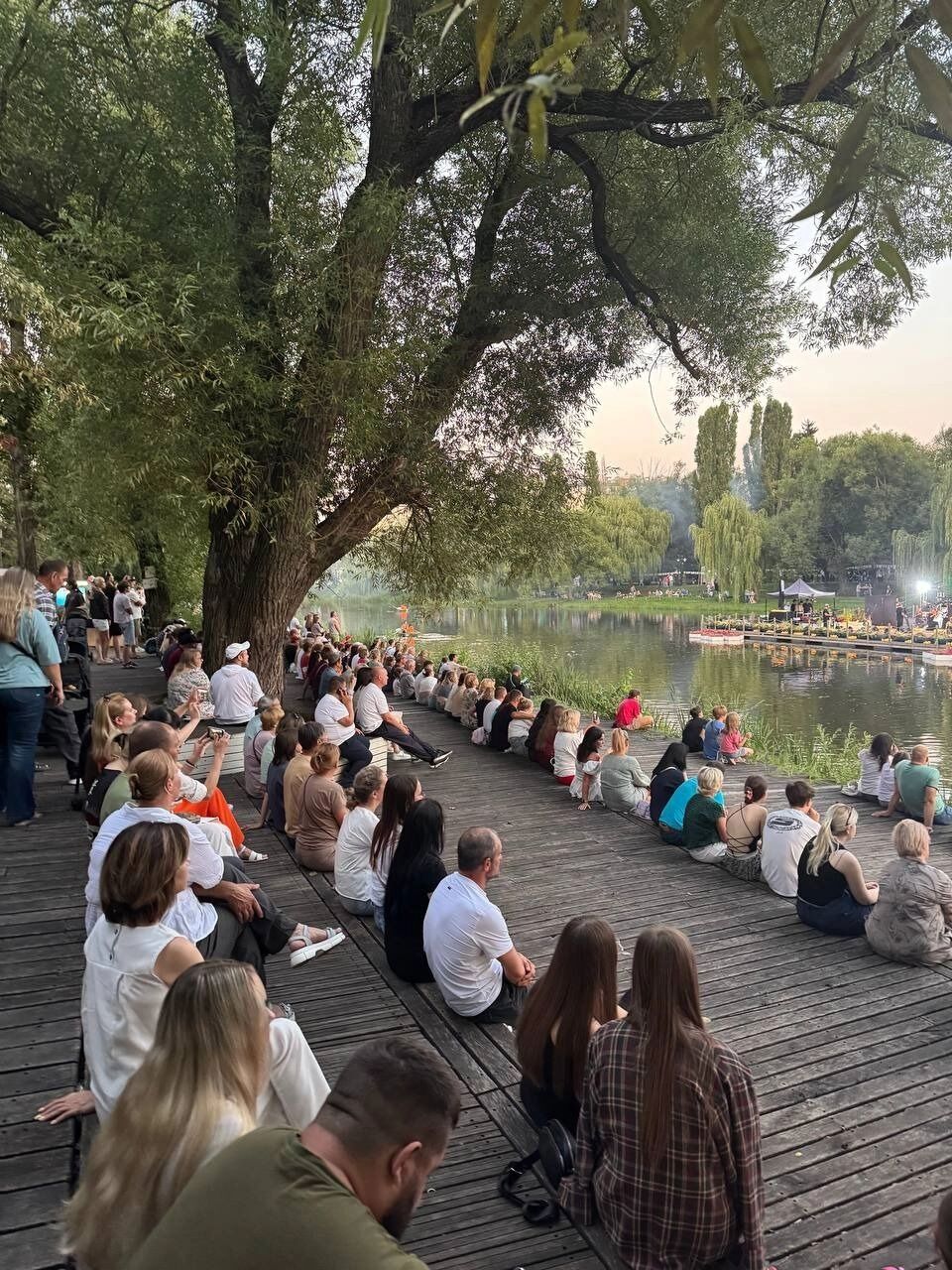 Выступление в&nbsp;парке Победы