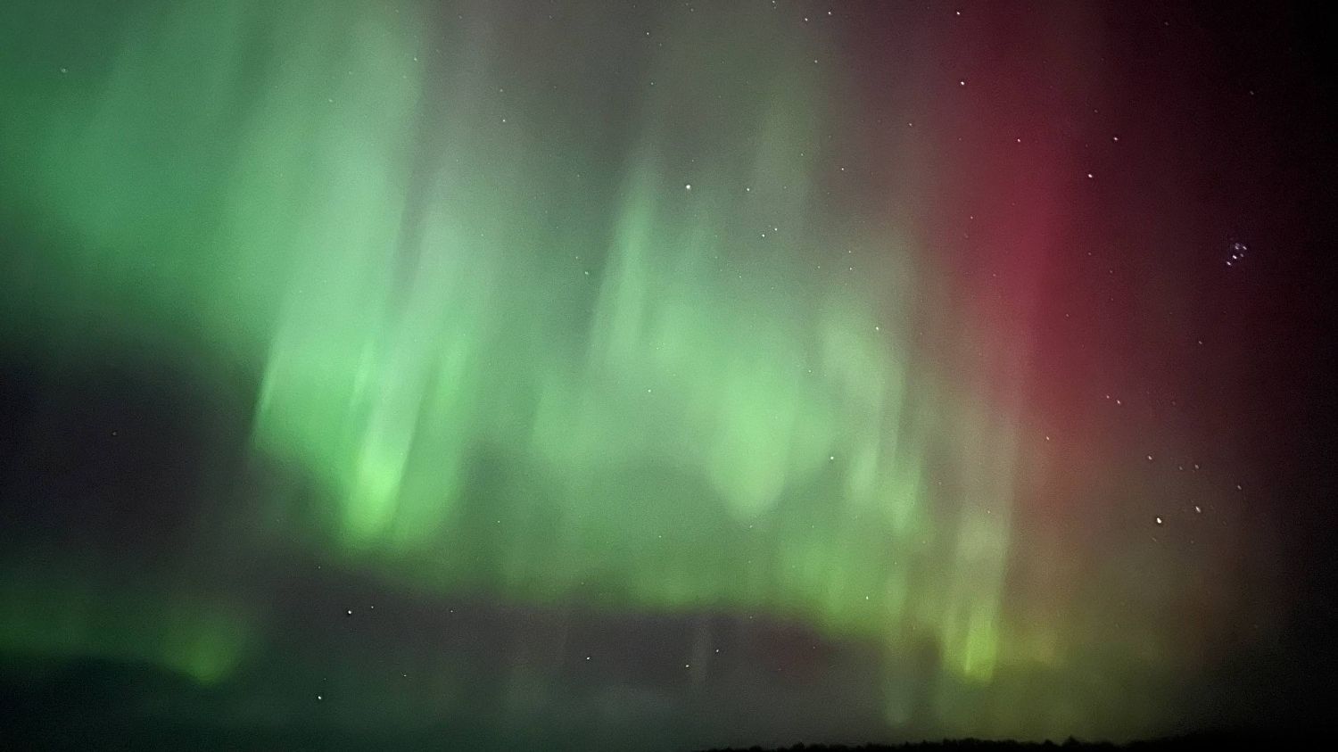 Жители Петербурга и Ленобласти увидели яркое северное сияние (фото)