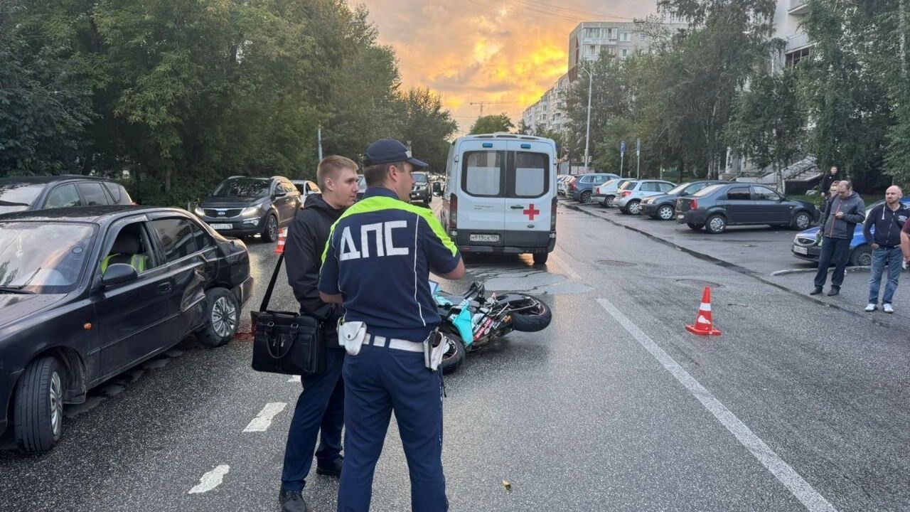 ДТП с мотоциклом