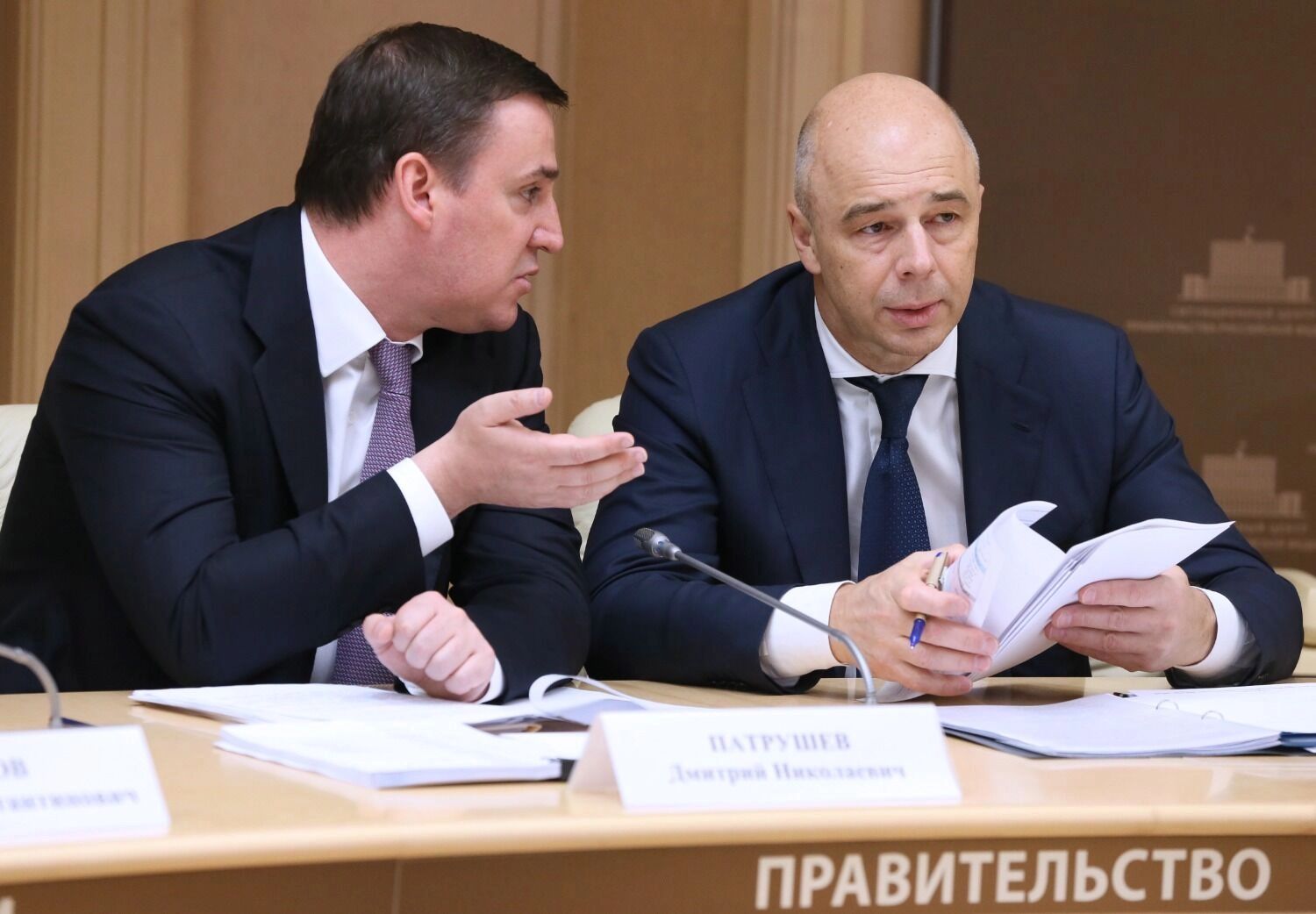 Вице-премьер Патрушев и глава Минфина Силуанов