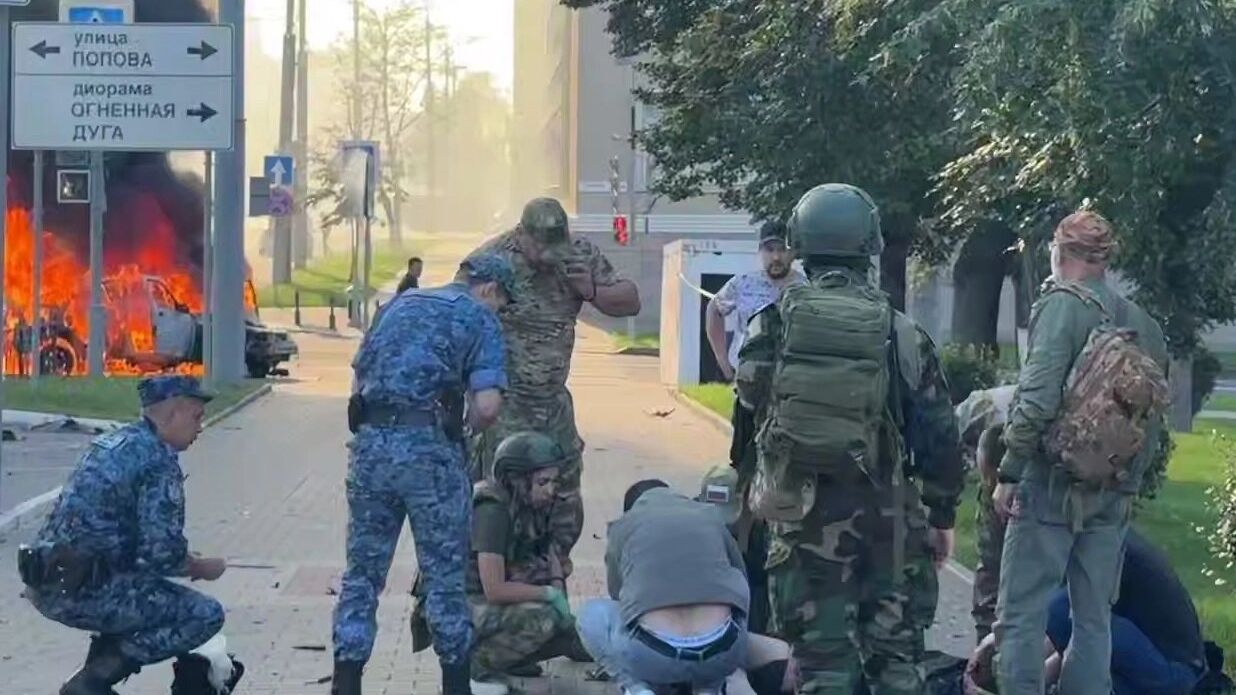 Обстановка на месте атаки беспилотников