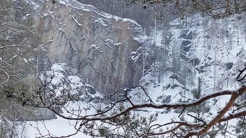 Тальков камень зимой