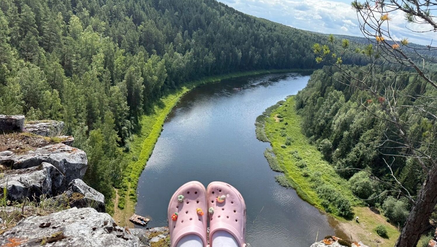 Красивое место для фото на реке Чусовой