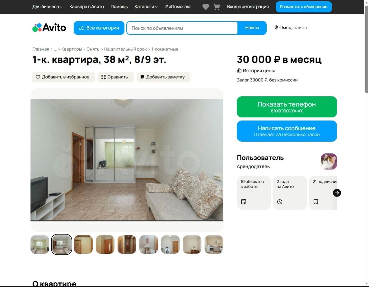 Квартиры, которые можно снять в&nbsp;Омске за&nbsp;30&nbsp;тысяч рублей