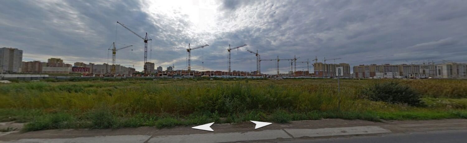 Вид на&nbsp;стройку домов в&nbsp;микрорайоне Прибрежный