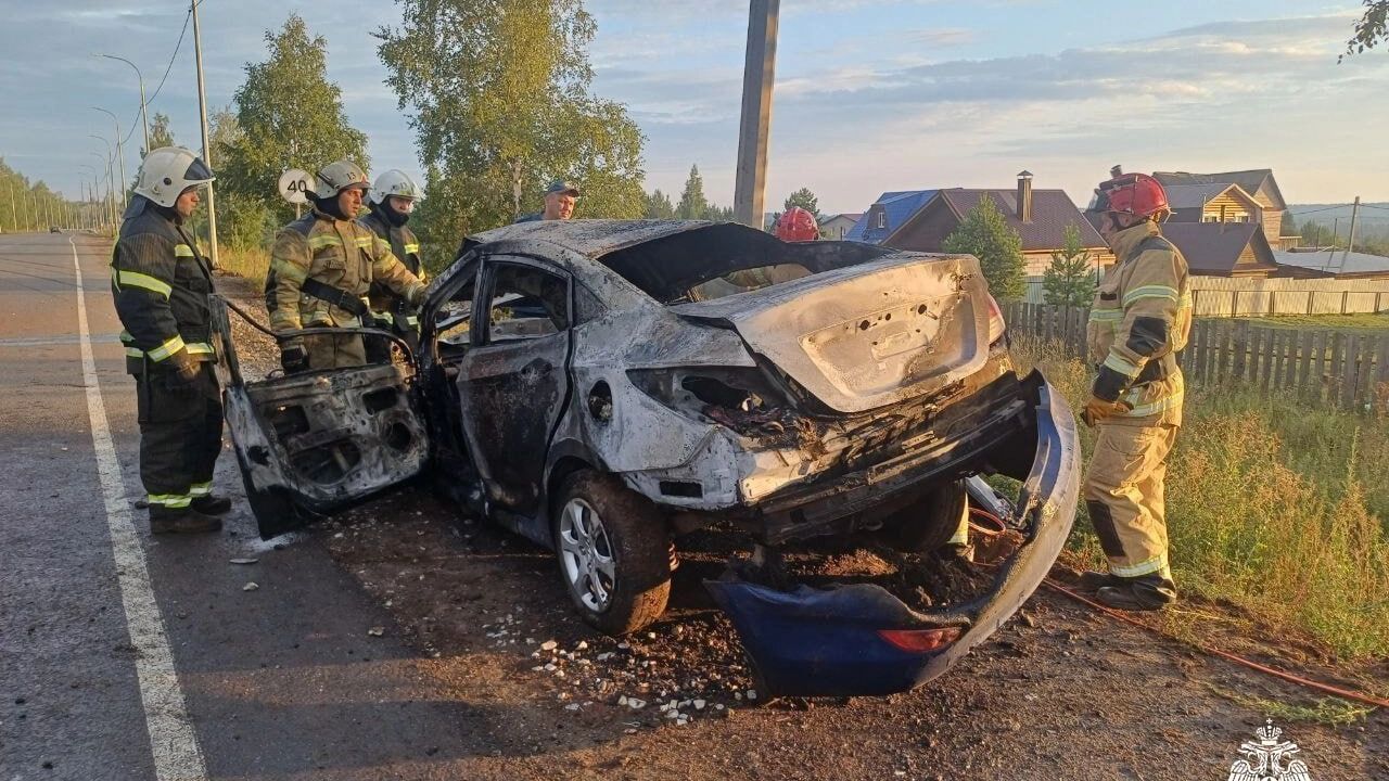 В ГАИ по Удмуртии привели подробности смертельной аварии с возгоранием