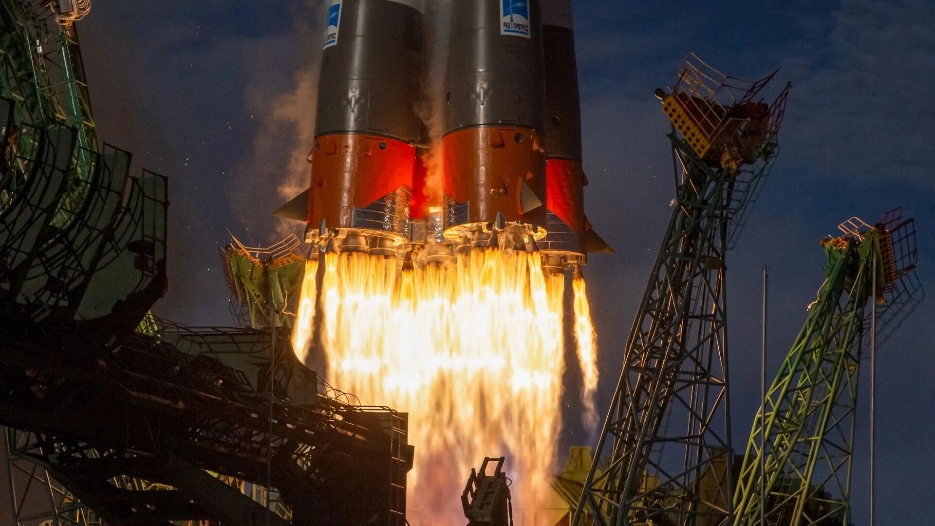 Запуск ракеты Союз