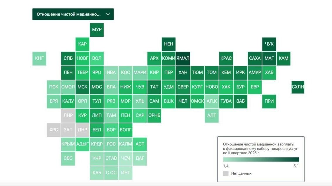 Югра вошла в&nbsp;пятерку лидеров по&nbsp;уровню зарплат