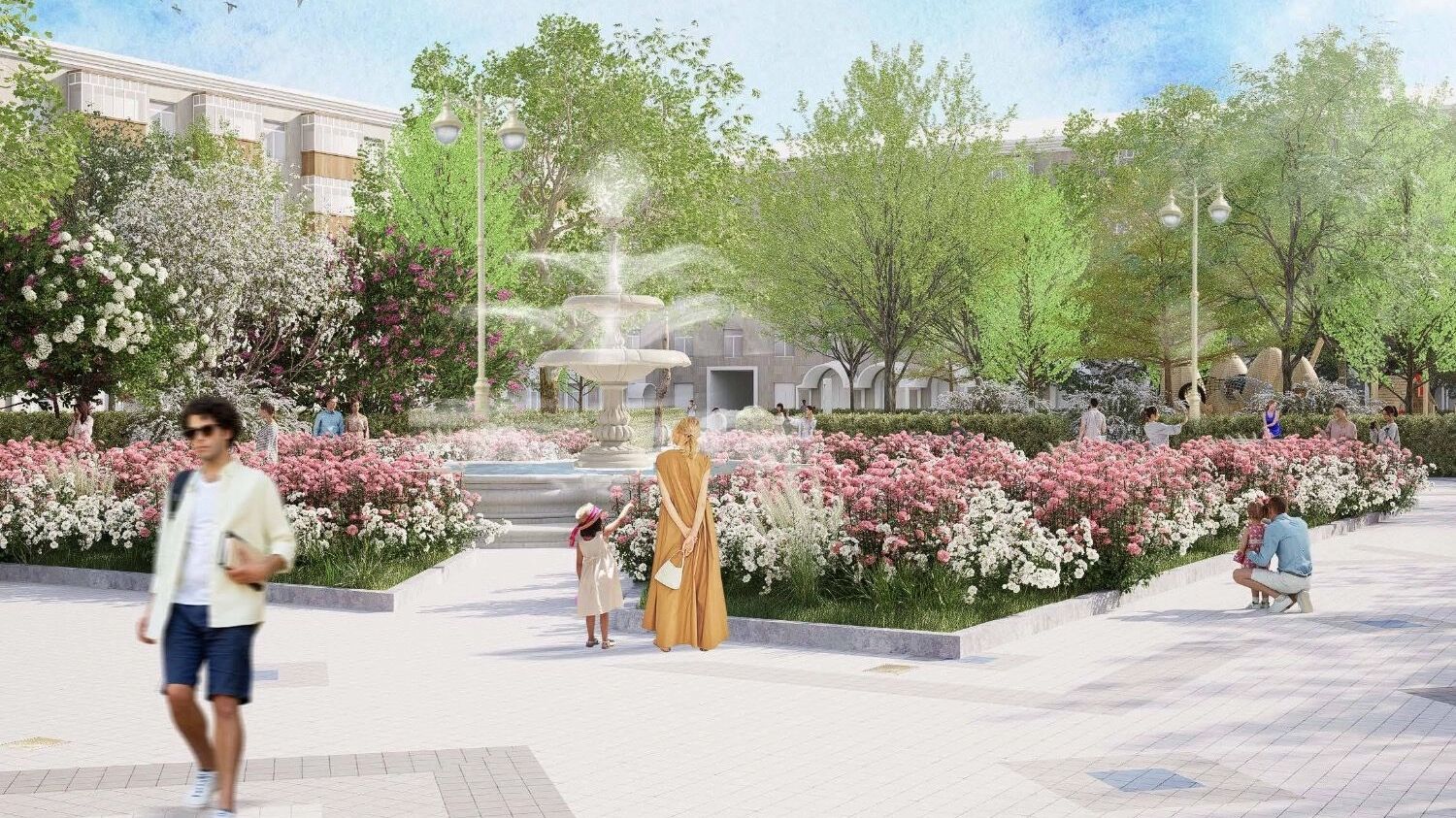 Эскизы будущего сквера «Тебриз» в&nbsp;Казани