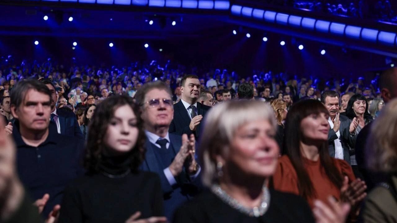 Некоторые кадры с концерта Омского хора в Кремле