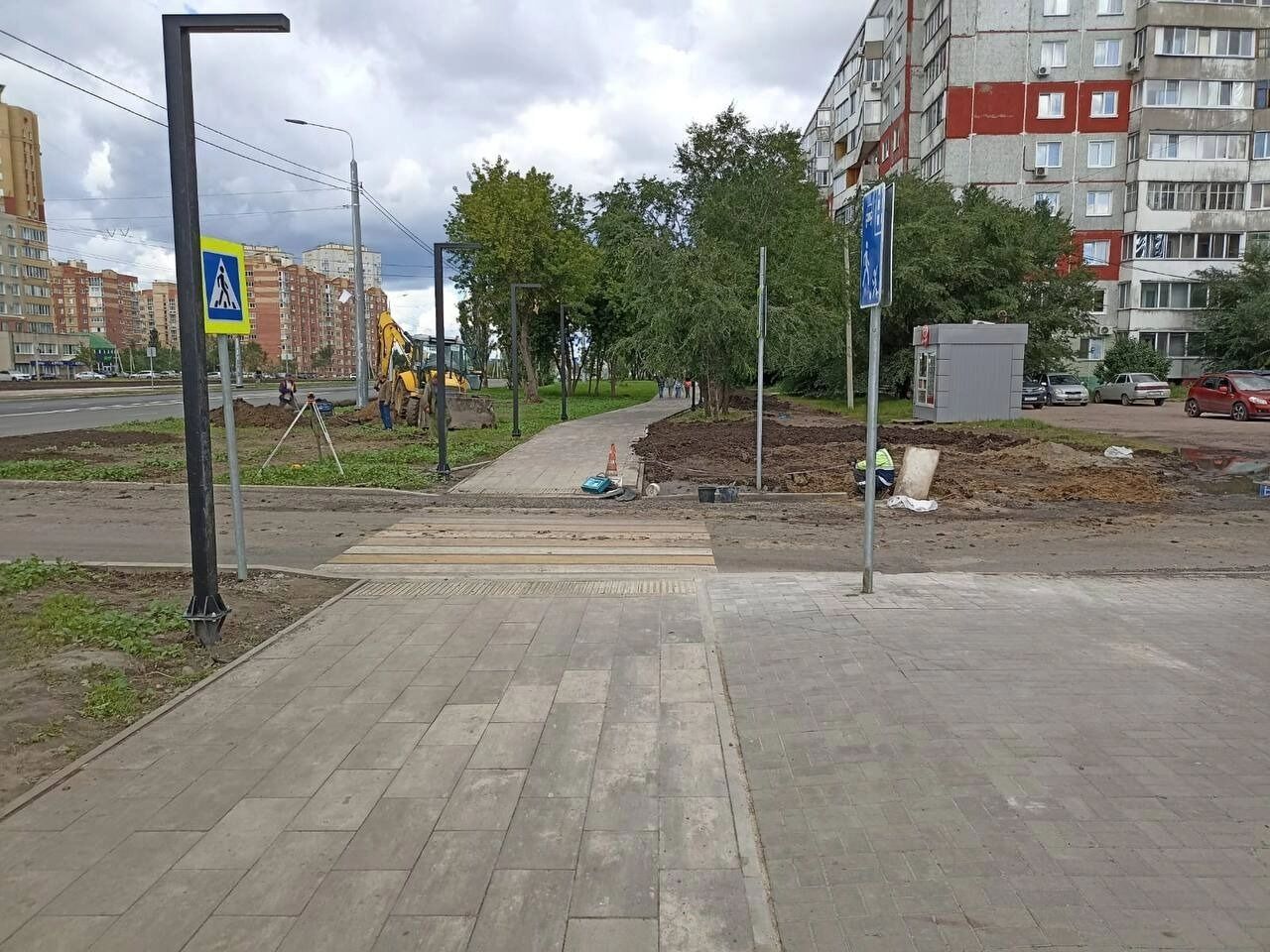 На бульваре Архитекторов устраняют недочеты