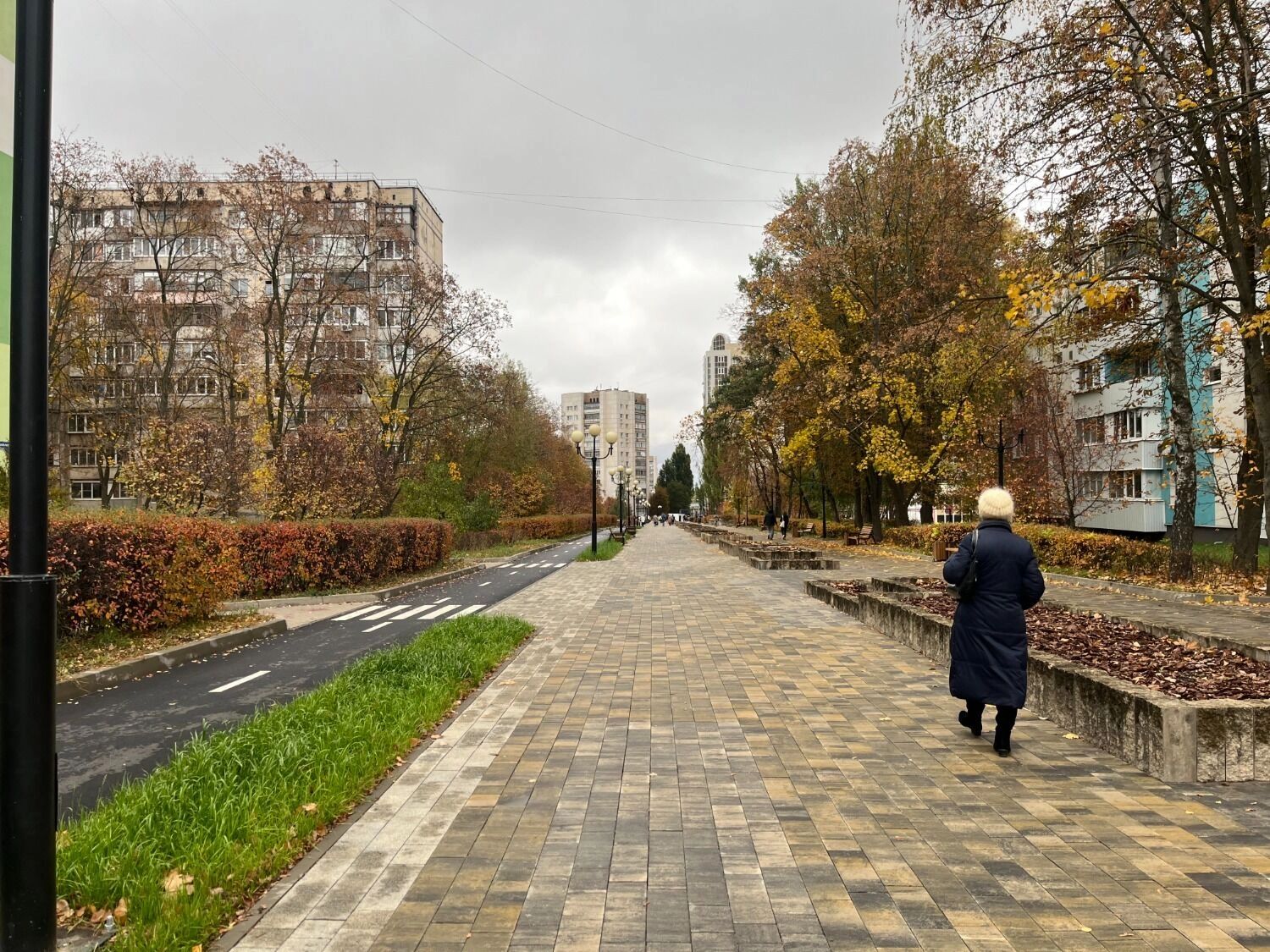 Велодорожка на бульваре Первого салюта
