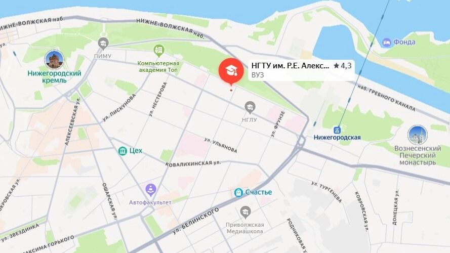 Где находится корпус НГТУ