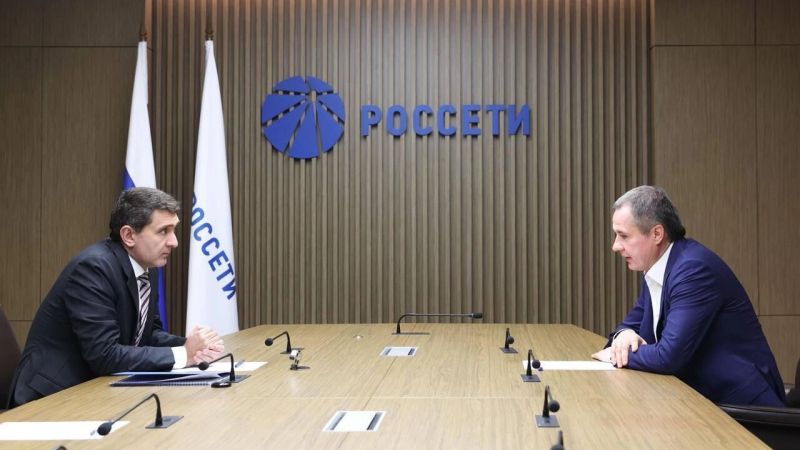 Вячеслав Гладков и Андрей Рюмин обсудили задачи электросетевого комплекса области