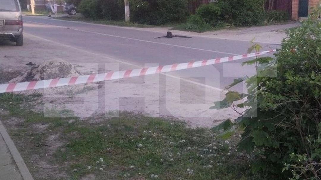 Накануне вечером обломки сбитого БПЛА упали в районе школы в подмосковных Бронницах