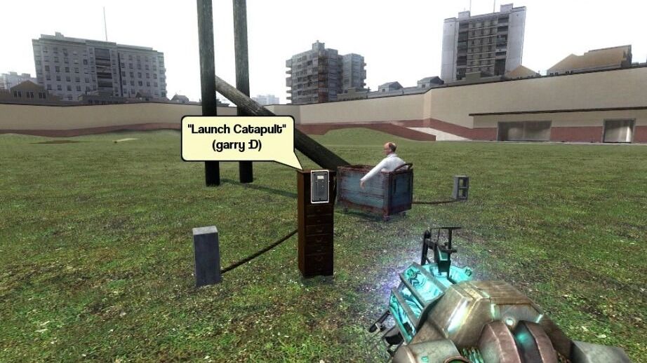 «Garry's Mod (12+)» -- кто-то построил гигантскую катапульту