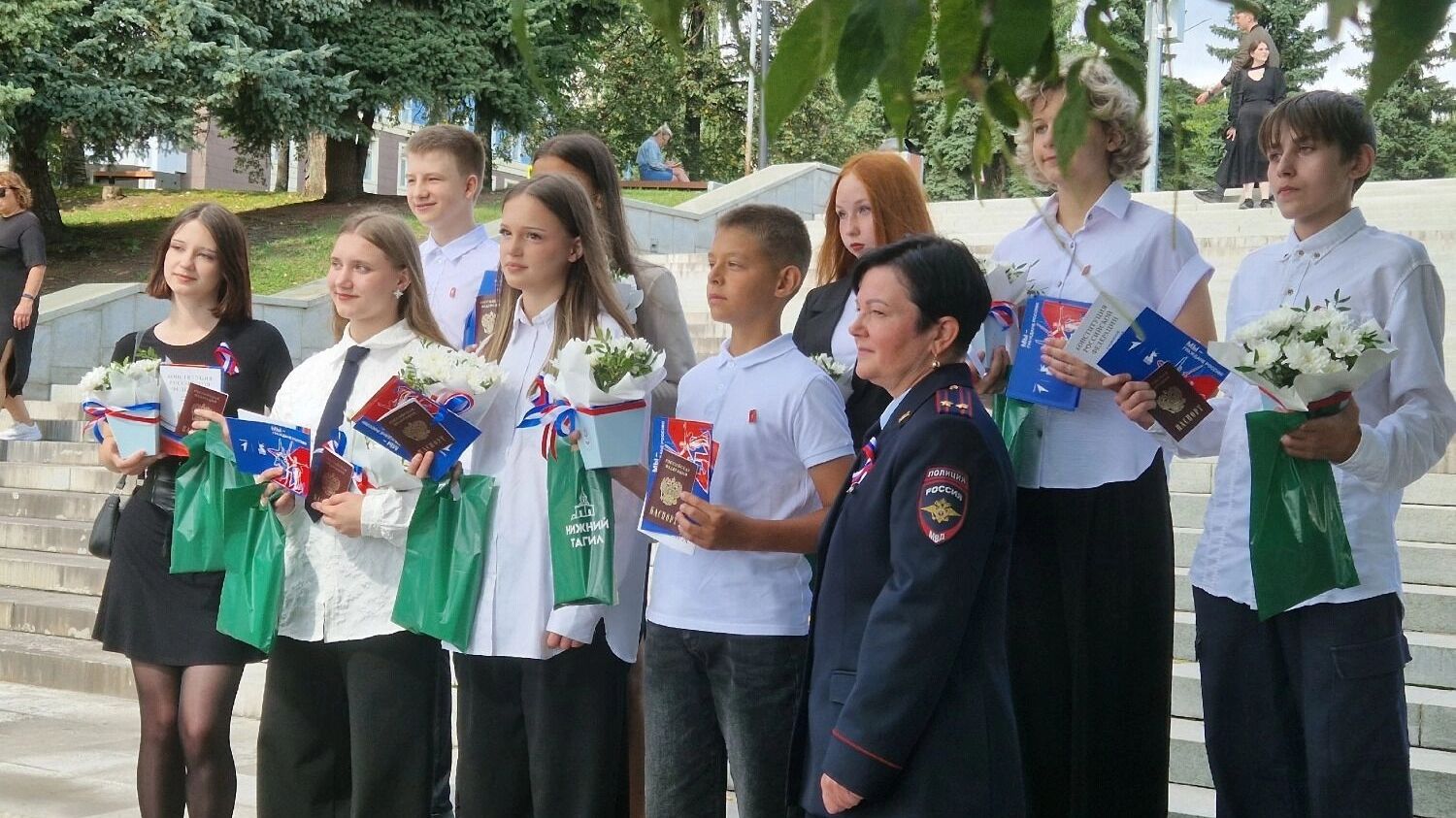Вручение паспортов школьникам Нижнего Тагила, 22 августа 2025 год